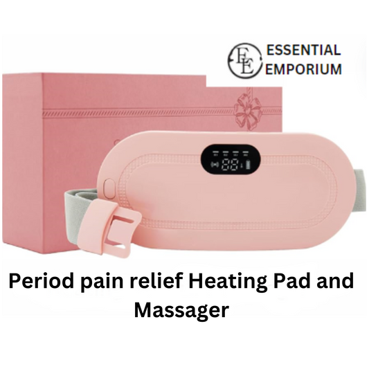 Menstrual period cramp pain relief Heating pad and Massager